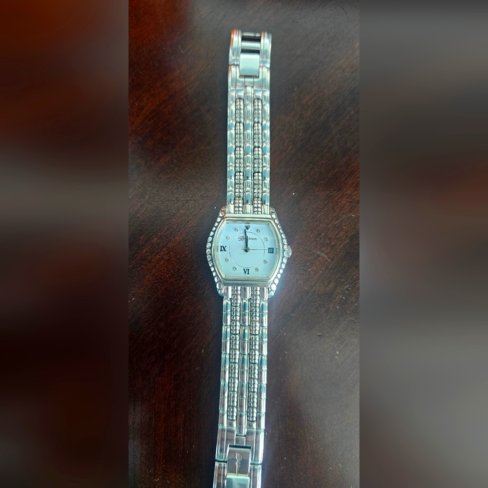 Brighton Silver Watch with Timeless Elegance
